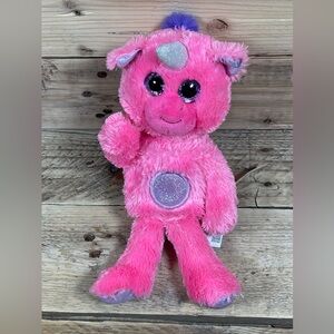 BIGiggles Unicorn Bear Plush 2019 Pink Laughs Talks 8” Stuffed Animal NOT TESTED